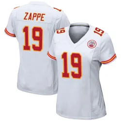 Kansas City Chiefs Women's Game White Jersey (19 Bailey Zappe)