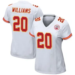 Kansas City Chiefs Women's Game White Jersey (20 Nohl Williams)