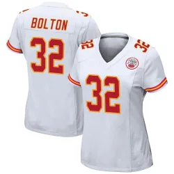 Kansas City Chiefs Women's Game White Jersey (32 Nick Bolton)