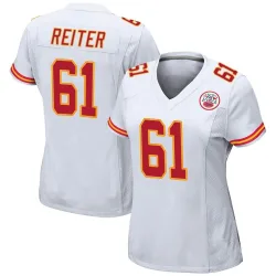 Kansas City Chiefs Women's Game White Jersey (61 Austin Reiter)
