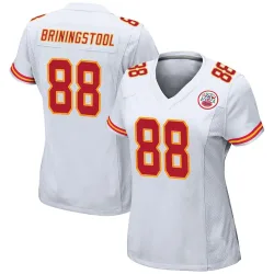 Kansas City Chiefs Women's Game White Jersey (88 Jake Briningstool)