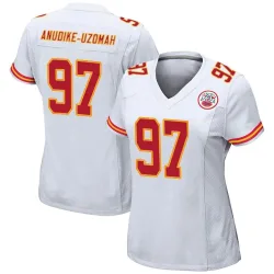 Kansas City Chiefs Women's Game White Jersey (97 Felix Anudike-Uzomah)