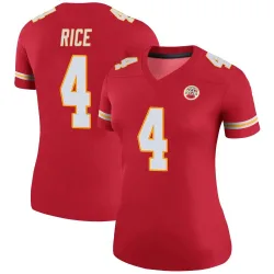 Kansas City Chiefs Women's Legend Red Color Rush Jersey (4 Rashee Rice)