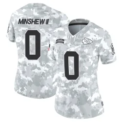Kansas City Chiefs Women's Limited Arctic Camo 2024 Salute to Service Jersey (0 Gardner Minshew)
