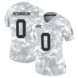 Kansas City Chiefs Women's Limited Arctic Camo 2024 Salute to Service Jersey (0 Janarius Robinson)