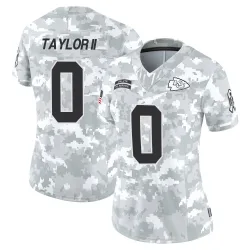 Kansas City Chiefs Women's Limited Arctic Camo 2024 Salute to Service Jersey (0 Jason Taylor II)