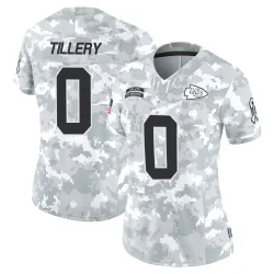 Kansas City Chiefs Women's Limited Arctic Camo 2024 Salute to Service Jersey (0 Jerry Tillery)