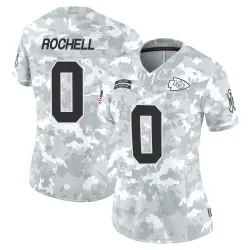 Kansas City Chiefs Women's Limited Arctic Camo 2024 Salute to Service Jersey (0 Robert Rochell)