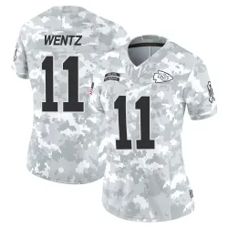 Kansas City Chiefs Women's Limited Arctic Camo 2024 Salute to Service Jersey (11 Carson Wentz)