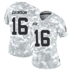 Kansas City Chiefs Women's Limited Arctic Camo 2024 Salute to Service Jersey (16 Len Dawson)