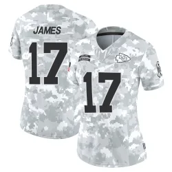 Kansas City Chiefs Women's Limited Arctic Camo 2024 Salute to Service Jersey (17 Richie James)