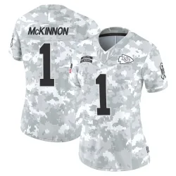 Kansas City Chiefs Women's Limited Arctic Camo 2024 Salute to Service Jersey (1 Jerick McKinnon)
