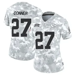 Kansas City Chiefs Women's Limited Arctic Camo 2024 Salute to Service Jersey (27 Chamarri Conner)