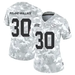 Kansas City Chiefs Women's Limited Arctic Camo 2024 Salute to Service Jersey (30 Christian Roland-Wallace)