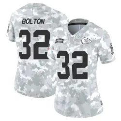 Kansas City Chiefs Women's Limited Arctic Camo 2024 Salute to Service Jersey (32 Nick Bolton)