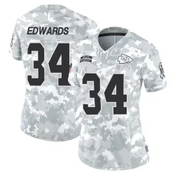 Kansas City Chiefs Women's Limited Arctic Camo 2024 Salute to Service Jersey (34 Mike Edwards)