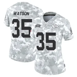 Kansas City Chiefs Women's Limited Arctic Camo 2024 Salute to Service Jersey (35 Jaylen Watson)
