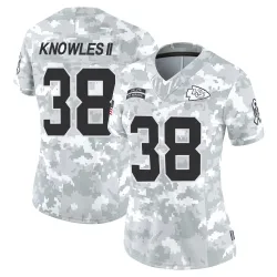 Kansas City Chiefs Women's Limited Arctic Camo 2024 Salute to Service Jersey (38 Kevin Knowles II)