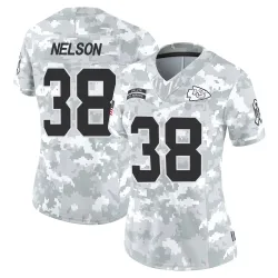Kansas City Chiefs Women's Limited Arctic Camo 2024 Salute to Service Jersey (38 Steven Nelson)