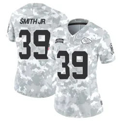 Kansas City Chiefs Women's Limited Arctic Camo 2024 Salute to Service Jersey (39 Melvin Smith Jr.)