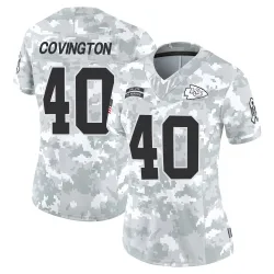 Kansas City Chiefs Women's Limited Arctic Camo 2024 Salute to Service Jersey (40 Jacobe Covington)
