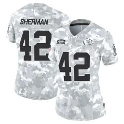 Kansas City Chiefs Women's Limited Arctic Camo 2024 Salute to Service Jersey (42 Anthony Sherman)