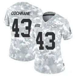 Kansas City Chiefs Women's Limited Arctic Camo 2024 Salute to Service Jersey (43 Jack Cochrane)