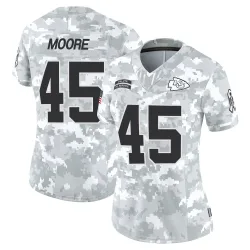 Kansas City Chiefs Women's Limited Arctic Camo 2024 Salute to Service Jersey (45 Isaiah Moore)