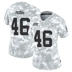Kansas City Chiefs Women's Limited Arctic Camo 2024 Salute to Service Jersey (46 Darius Rush)