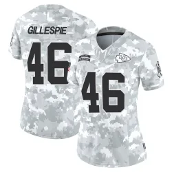 Kansas City Chiefs Women's Limited Arctic Camo 2024 Salute to Service Jersey (46 Tyree Gillespie)
