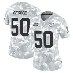 Kansas City Chiefs Women's Limited Arctic Camo 2024 Salute to Service Jersey (50 Brandon George)