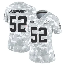 Kansas City Chiefs Women's Limited Arctic Camo 2024 Salute to Service Jersey (52 Creed Humphrey)