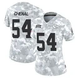 Kansas City Chiefs Women's Limited Arctic Camo 2024 Salute to Service Jersey (54 Leo Chenal)