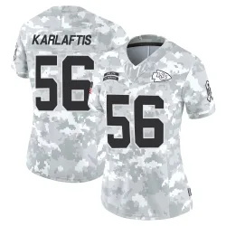 Kansas City Chiefs Women's Limited Arctic Camo 2024 Salute to Service Jersey (56 George Karlaftis)