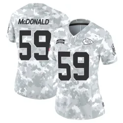 Kansas City Chiefs Women's Limited Arctic Camo 2024 Salute to Service Jersey (59 Cooper McDonald)