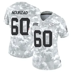 Kansas City Chiefs Women's Limited Arctic Camo 2024 Salute to Service Jersey (60 Hunter Nourzad)