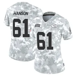 Kansas City Chiefs Women's Limited Arctic Camo 2024 Salute to Service Jersey (61 C.J. Hanson)