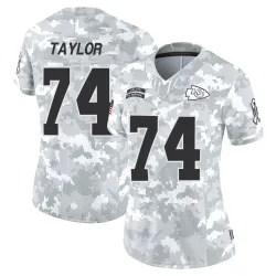 Kansas City Chiefs Women's Limited Arctic Camo 2024 Salute to Service Jersey (74 Jawaan Taylor)