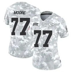 Kansas City Chiefs Women's Limited Arctic Camo 2024 Salute to Service Jersey (77 Jaylon Moore)