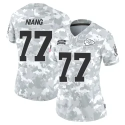 Kansas City Chiefs Women's Limited Arctic Camo 2024 Salute to Service Jersey (77 Lucas Niang)