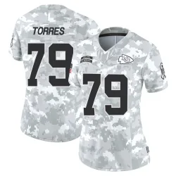 Kansas City Chiefs Women's Limited Arctic Camo 2024 Salute to Service Jersey (79 Nick Torres)