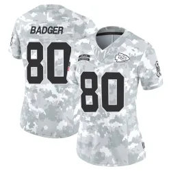 Kansas City Chiefs Women's Limited Arctic Camo 2024 Salute to Service Jersey (80 Elijhah Badger)