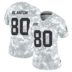 Kansas City Chiefs Women's Limited Arctic Camo 2024 Salute to Service Jersey (80 Kendall Blanton)
