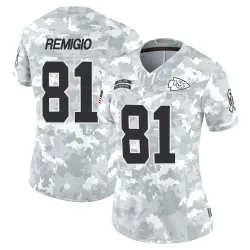 Kansas City Chiefs Women's Limited Arctic Camo 2024 Salute to Service Jersey (81 Nikko Remigio)
