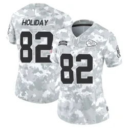 Kansas City Chiefs Women's Limited Arctic Camo 2024 Salute to Service Jersey (82 Jimmy Holiday)