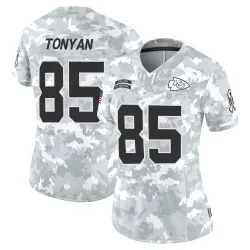 Kansas City Chiefs Women's Limited Arctic Camo 2024 Salute to Service Jersey (85 Robert Tonyan)