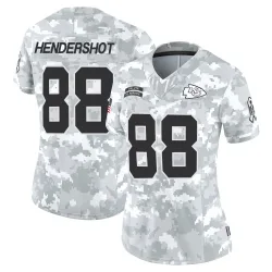 Kansas City Chiefs Women's Limited Arctic Camo 2024 Salute to Service Jersey (88 Peyton Hendershot)