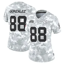 Kansas City Chiefs Women's Limited Arctic Camo 2024 Salute to Service Jersey (88 Tony Gonzalez)