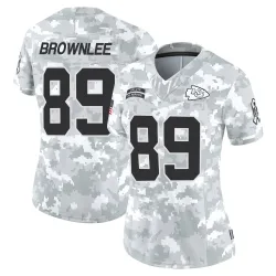 Kansas City Chiefs Women's Limited Arctic Camo 2024 Salute to Service Jersey (89 Jason Brownlee)