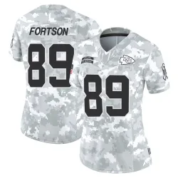 Kansas City Chiefs Women's Limited Arctic Camo 2024 Salute to Service Jersey (89 Jody Fortson)